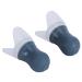 2Pcs Ear Plugs Noise Reduction Waterproof Silicone Protective for Swimming Sleeping Flying Suitable for Long Term Wear (Gray Large +pp Box)