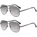 Koosufa Men's Pilot Progress Reading Sunglasses - UV Protection Multifocus Spring Hinge Black & Gray (1.5x) - Buy Online on GoSupps.com