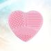 POPETPOP Makeup Brush Cleaning Mat - Pink - 8x8.5cm - Effective Brush Washing Tool for Flawless Makeup - Buy Online on GoSupps.com