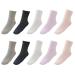 Healifty 5 Pairs of Diabetic Socks Elderly Nursing Socks Pregnant Women Socks Non Slip Socks Gripper Socks Diabetic Care Supplies (Mixed Color)