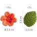 Dekora - Box of 8 Pink Sugar Flowers and 5 Green Leaves - Edible Cake Decorating Tools - Sugar Cake Decoration - Birthday Sugar Cake Decoration - Buy Online on GoSupps.com