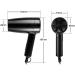 Professional Folding Hairdryer 1200W Powerful Hair Dryer Portable Travel Fast Drying Hair Hotels Hairdryer Lightweight Quiet Blow Dryer Overheat Protection Suitable for Families and Hotels White small - Buy Online on GoSupps.com