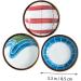 HOMSFOU 3pcs Japanese Sauce Dish Mini Sauce Dish Dipping Bowls Prep Bowls Small Glass Bowls Small Ceramic Bowls Pinch Bowls Mini Condiments Small Vinegar Bowls Round Cold Cuts re-usable 8.5x8.5CM As Shown - Buy Online on GoSupps.com