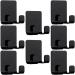MorechiOce 8-Piece Waterproof Razor Holder Hooks - No Drill Wall Adhesive Storage for Key & Phone - Black - Buy Online on GoSupps.com