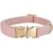 Yudote Ultra-Like Dog Collar for Medium Dogs - Natural Cotton Cord - Dusty Pink - Sensitive Skin Friendly - Buy Online on GoSupps.com