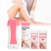Portable Wax Warmer for Hair Removal - Depilatory Wax Heating Kit with Wax Strips & Paper for Full Body Legs Face Eyebrows Bikini - Ideal for Men & Women - Buy Online on GoSupps.com