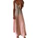 Ronony sleeveless maxi dresses women spaghetti strap long clothes party dress cocktail dress beach dress summer dress sleeveless long boho dress chic casual flower leisure dress camisole tank long dress rosa xxl