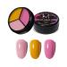 Hot Nail Manicure Soak Off Gel Easy To Use At Will Pre Gel Painting Gel Three-color Solid Canned Gel(04)