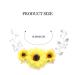 GORAIS Sunflower Bride Wedding Hair Vine - Silver Pearl Bridal Headpiece for Bride & Bridesmaids - Buy Online on GoSupps.com