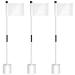 3 Set Golf FlagSticks Flags with Cups Practice Putting Green Flag Golf Pole Pin Flagpole Golf Hole Cup Nylon Golf Flags Portable Mini Golf Flag Sticks 2 Section Design for Yard Backyard Golf Course
