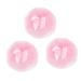 DRESSOOS 3pc Makeup Puffs for Foundation Large Powder Puff Body Powder Puff Loose Powder Puff Foundation Puff Pad Puff for Vintage Hair Comb Cosmetic Puff Pad Baby Fluffy Pink Dry Puff