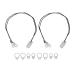 2-piece hearing aid clip set anti-loss hearing amplifier lanyard hearing amplifier lanyard with different sized silicone rings