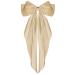 Wllhyf Big Loop Hair Clips - 90s French Band Hairpins & Satin Accessories for Women & Girls (Khaki) - Buy Online on GoSupps.com
