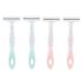 Razor 4 Pack Ladies Razors on 3 Levels Portable Lightweight Non-Slip Razor for Women Hair Removal with Comfort