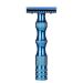 Classic Vintage Double Razor - Smooth Shave Rotatable Handle Rust-Free Easy Blade Change (Blue) - Shop Internationally! - Buy Online on GoSupps.com