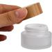 50g 50ml Frosted Glass Cream Jar Cosmetic Container with Inner Liners and Natural Bamboo lids Refillable Straight Sided Glass Cosmetic Jars Travel Toiletries Bottle Sample Jars for Lotion Cream - Buy Online on GoSupps.com