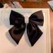 Black Bow Hair Clip for Women Girls Satin Hair Bow Clip for Girls French Barrette Hair Clip Hair Accessories for Women Girls Rhinestone Bow Hair Clips for Women Girls Ribbon Bowknot Hair Clip - Buy Online on GoSupps.com