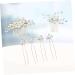 FRCOLOR Set of 6 Bridal Hair Comb Wedding Hair Accessories Wedding Headpiece Pearl Hair Clips Hair Pin Hair Clip Tiara Headpiece for the Bride Manual Set - Buy Online on GoSupps.com