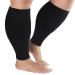 Plus Size Compression Sleeves for Calves Women Wide Calf Compression Legs Sleeves Men 3XL Relieve Varicose Veins Edema Swelling Soreness Shin splints for Work Travel Sports and Daily Wear Black XXX-Large
