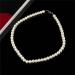 HAODUOO Necklaces For Women 8Mm Simulated Chain Necklace Collier Femme Choker Wedding Bridal Jewelry Party Gifts - Buy Online on GoSupps.com