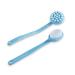 Collections Etc Long Body Brush with Lotion Wand and Blue Handle - Set of 2  Blue