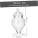 Operitacx Marshmallow Jar Dried Fruit Jar Storage Condiments Containers Coffee Jelly Cookie Jars for Kitchen Decorations Canister Ceremony Elegant Candy Wedding Decor Lid Jewelry Tea Glass 23x18cm Transparent Color - Buy Online on GoSupps.com