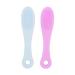 2pcs Silicone Face Scrubber Deep Pore Cleansing Blackhead Remaining Makeup Removal Skin Friendly Skin Cleaner for Beauty