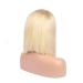 Buy Mila 10/25cm Short Bob Real Hair Wig - Blonde 613# | 100% Virgin Brazilian Human Hair Full Lace Wig | 130% Density - Buy Online on GoSupps.com