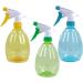 Uonlytech 3 Pack Empty Plastic Spray Bottles - Refillable Fog Hair Spray & Cleaning Liquid Essential Oil Containers (Green Yellow Blue) - Ideal for Travel & Home Use - Buy Online on GoSupps.com