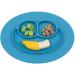 ezpz Mini Mat (Blue) - Silicone Suction Plate for Babies & Toddlers - Self-Feeding - Includes Travel Bag - 6 Months - Buy Online on GoSupps.com