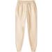 Fleece Sweatsuit for Men - Winter Workout Set Hoodie Joggers Tracksuit Beige - Large - Buy Online on GoSupps.com