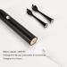 Sonic Electric Toothbrush - Rechargeable 5 Modes 2 Min Timer 2 Brush Heads Long-lasting Clean & Whitening - Buy Now (Black - Buy Online on GoSupps.com