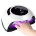 Sinzon 120W nail dryer LED/UV lamp for nails professional nail lamp with 4 timer touchscreen removable magnetic plate with auto sensor 33 LEDs large LCD screen all gel nail polish 1 piece (1 Pack)