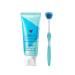 Oral hygiene brush and tongue cleaning gel mother's day gift tongue cleaning gel set tongue scraper bad breath oral health preserved reusable BXA577 Himmelblau 1 piece (1 Pack)
