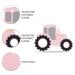AmazingM Car Series Silicone Teething Toy for Babies 3 Months+ - BPA Free Tractor Pink Chew Teether - Buy Online on GoSupps.com