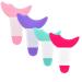 LYSAIMG 4Pcs Eyeliner Tool Eyeliner Stencil Tool Silicone Eyelash Guide Shield Reusable Mascara Makeup Tool Eyelash Eyeshadow Auxiliary Applicator Tool for Makeup