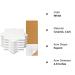 12 Pack White Ceramic Coasters with Cork Backing - DIY Crafts & Painting Projects - Buy Online on GoSupps.com