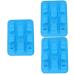 3pcs Cake Mold Fudge Paper Cup Silica Gel 33x23cmx3pcs