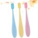 Minkissy 18-Part Infant Toothbrush Set | Soft Fur Children's Cleaning Brushes & Travel Tongue Scraper in Earth Colors - Buy Online on GoSupps.com