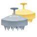 2-Pack Hair Scalp Massager Shampoo Brush, Heeta Wet and Dry Hair Scalp Brush with Soft Silicone (Yellow & Grey)