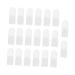 HAKIDZEL Nail Monomer Dish 20pcs Nail Case Nail for Nails Nail Gel Nail Polish Cover Nail Remover Caps Hide Money Latex Nail Guard Manicure Protector Cuticle Guard Milk Plastic Reusable