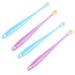 Healeved 4pcs Assorted Care Tool Brush Baby Oral Manual Age Children Cleaner Infant Brushes Kids Toothbrush Fragile Months Cleanings Silicone Gums Tools Soft Degree Color Adult Medium Assorted Color