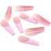 Coffin False Nails Long Fake Nails Pink Crystal Ballerina Acrylic Press on Nails Full Cover Stick on Nails 24pcs for Women and Girls 1 count (Pack of 1) Pink - Buy Online on GoSupps.com