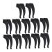 Doitool 12 couples ear hooks glasses holder comfort ironing tips for glasses glasses protection anti-slip holder for glasses anti-glasses hook glasses brick bracket arm pads