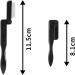 1pcs Brow Brush Stainless Steel Teeth Eyebrow Comb Eyelash Separator Portable Folding Eyelash Comb Brush Tool Brow Brush Eyelash Folding Brush Grooming Brush for Girls Women Making Up Supplies(BLACK) - Buy Online on GoSupps.com