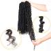 Silike 6 Packs Passion Twist Crochet Hair for Black Women â€“ 18 Inch Pre-Twisted Braiding Hair (1B) - Buy Online on GoSupps.com