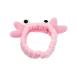 CJKDXDH Spa Headband for Washing Face Cute Crab Eyes Skincare Headband for Women Girls Microfiber Makeup Headband Creative Hair Accessories (Pink)