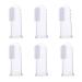 Oudqfcj 6pcs baby toothbrush fingers baby silicone finger toothbrush soothe and stimulates the gums baby child murder finger toothbrush baby for 6-18 months