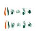24 Pcs Nails-St. Patrick's-Day Fake-Nails with Designs Acrylic Nails On Nails False Nails for Women False Nails Medium Length with