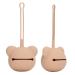 Silicone Pacifier Storage Case - Dustproof & Practical for Newborns | Soft Coffee Color Dental Glue Case - Buy Online on GoSupps.com